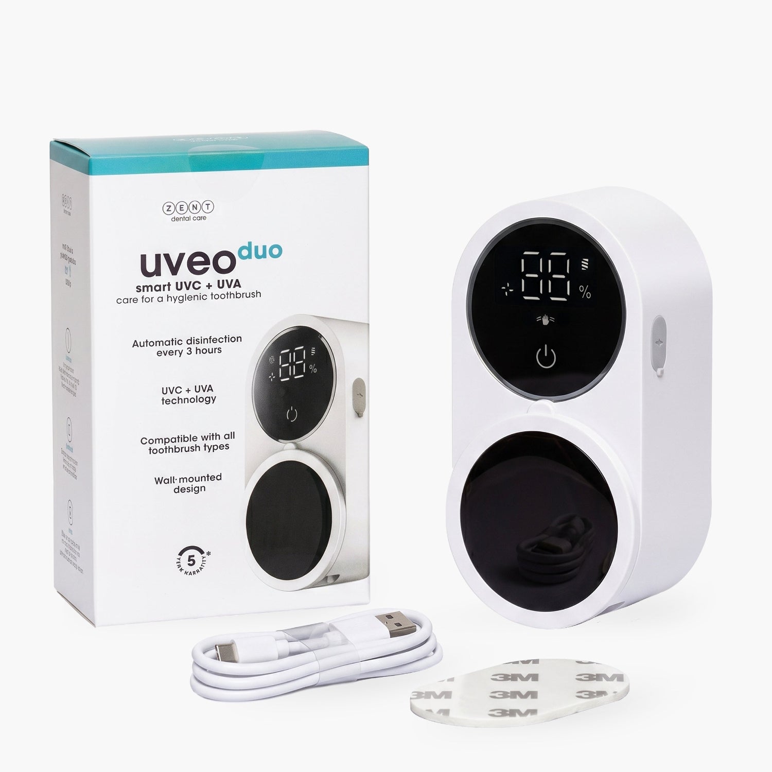 UV sterilizer for toothbrushes ZENT® Uveo Duo | ZENT Care
