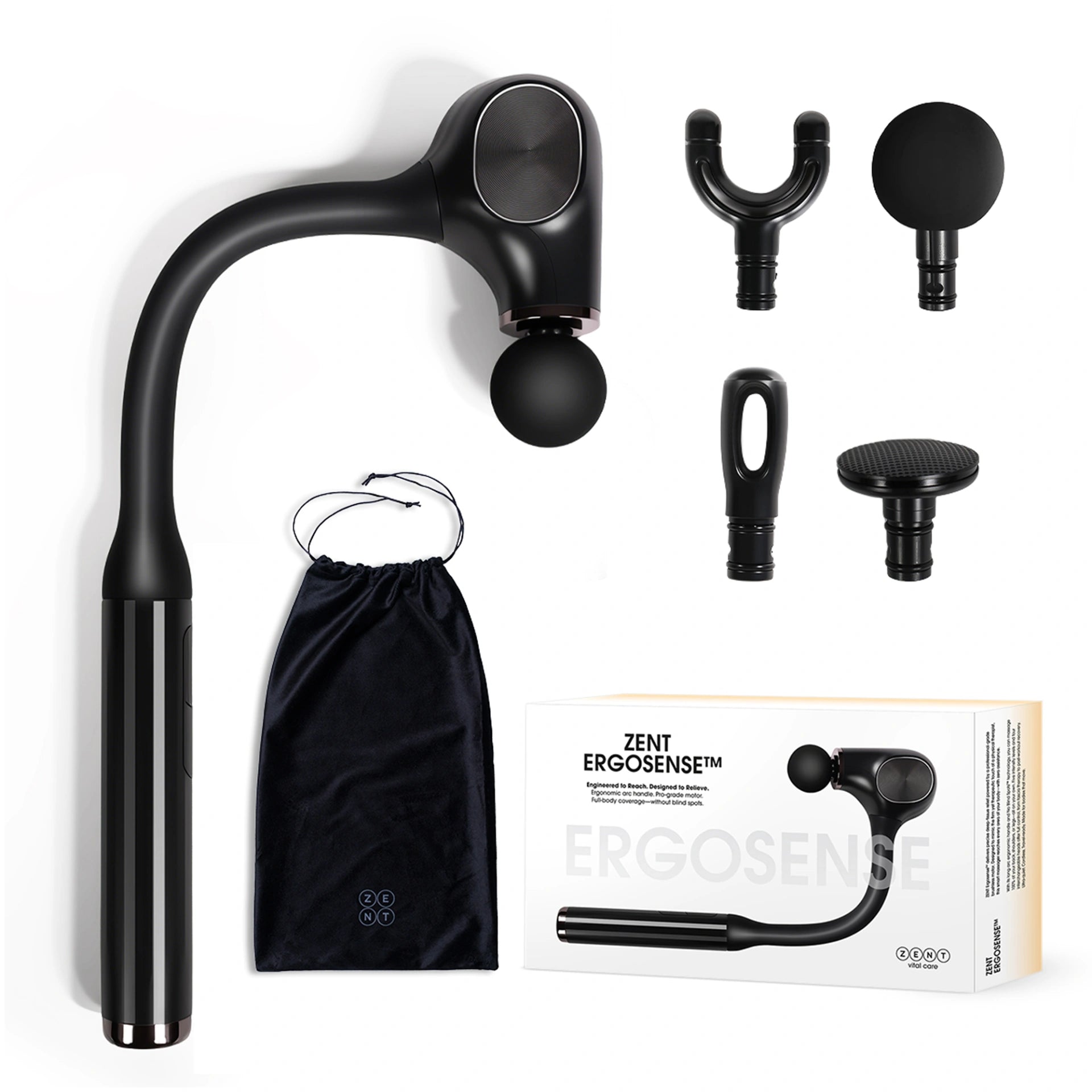 ZENT ErgoSense Intelligent vibrating massager with ergonomic handl ZENT Care ZENT ErgoSense Intelligent vibrating massager with ergonomic handl ZENT Care