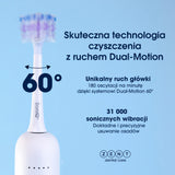 ZENT® SoniQ+ Sonic toothbrush, rotary with 60° rotational movement
