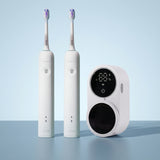 Juego ZENT® DuoCare Set (2x cepillo, soporte para desinfección)