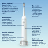 ZENT® SoniQ+ Sonisk tandborste, roterande med 60° rotationsrörelse