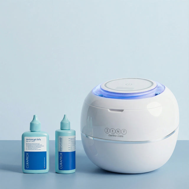ZENT® Set Set for Clean Dentures (cleaner, daily liquid, weekly concentrate)