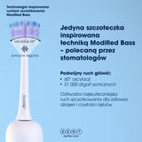 ZENT® SoniQ+ Sonisk tandborste, roterande med 60° rotationsrörelse