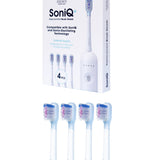 ZENT SoniQ+ Austauschbare Aufsätze für die Schallrotationszahnbürste – 4er-Set für 12 Monate