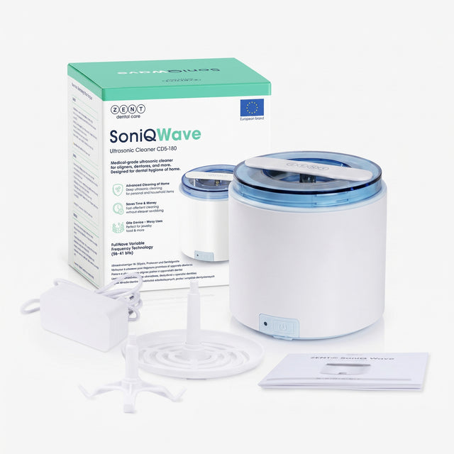 Ultrasonic cleaner for dentures and braces ZENT SoniQWave